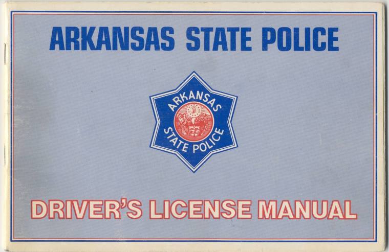 AR State Police Driver's license manual