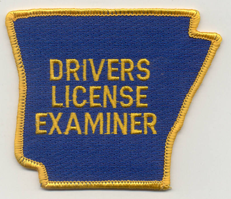 Patch, Driver's license examiner - Arkansas State Police