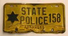 AR State Police license plates