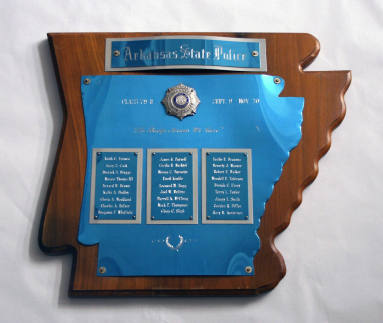 AR State Police plaque