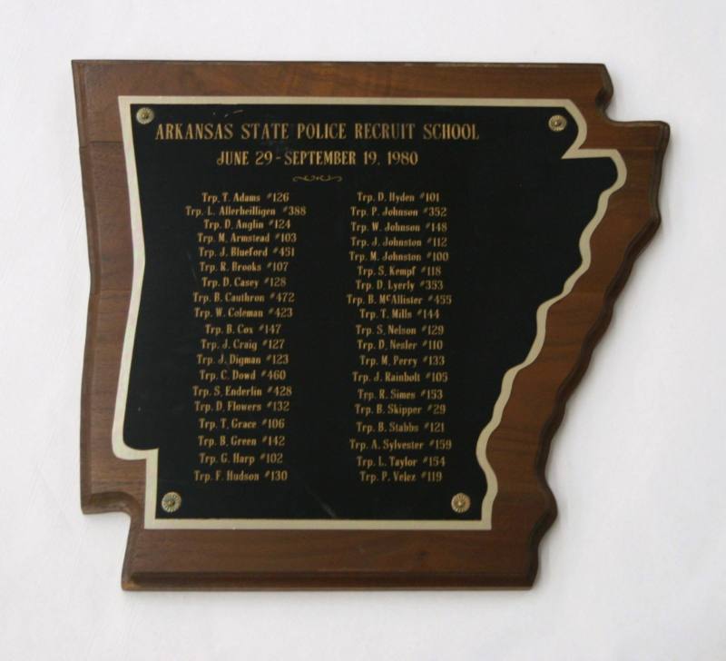 AR State Police Plaque