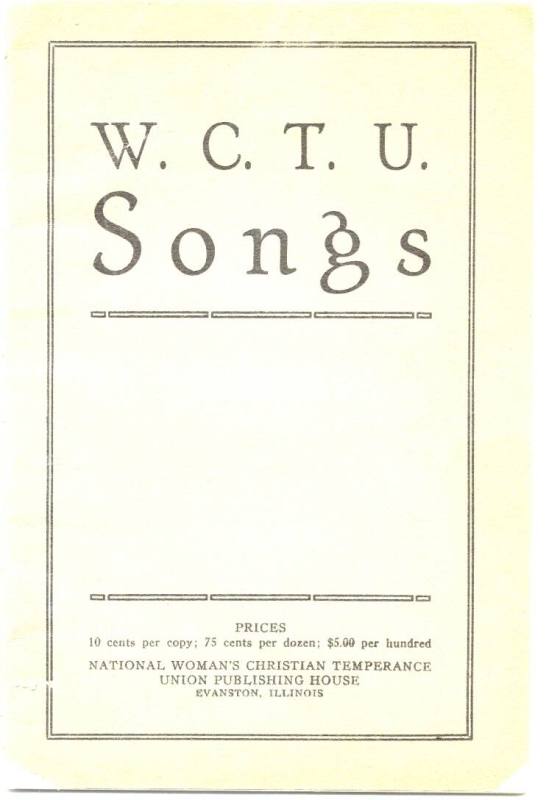 WCTU songbook