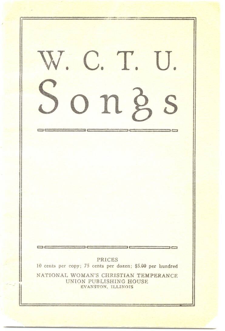 WCTU songbook