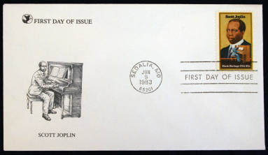 Scott Joplin envelope & stamp