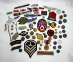 George Fisher patches, pins, buttons, coins