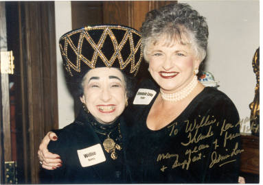 photo of Oates with hat at 1992 Clinton inauguration event