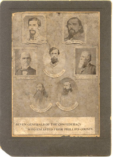 Photograph, Seven Generals from Phillips County