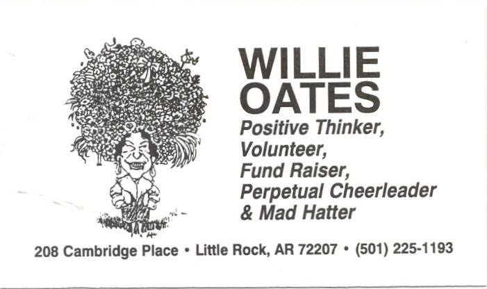 Willie Oates business cards