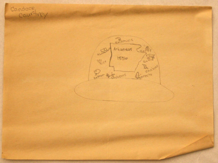 child's drawing of a hat