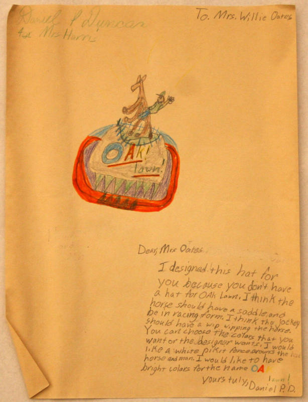 child's drawing of a hat