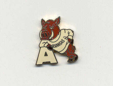 Razorback lapel pin