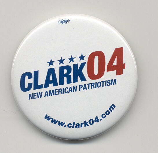 Clark campaign button