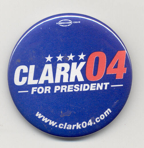 Clark campaign button