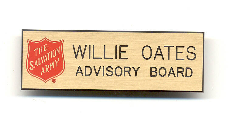 Advisory Board pin for the Salvation Army