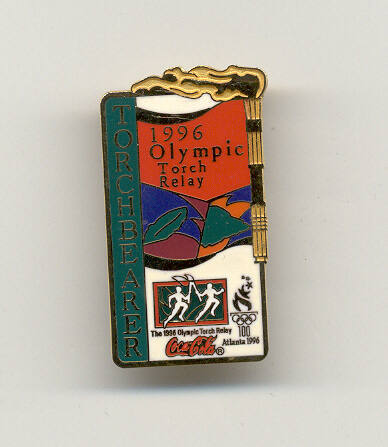 1996 Olympic Torch Bearer Pin.