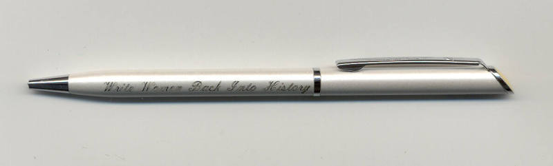 "Write Women Back Into History" fountain pen