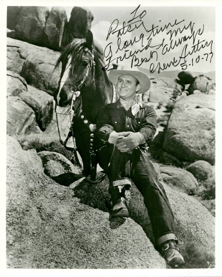 Patsy Montana - autographed photo of Gene Autry