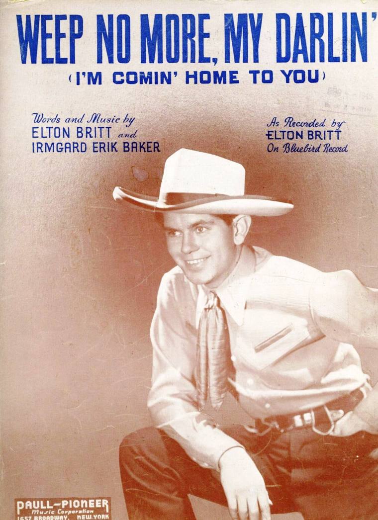 Elton Britt sheet music