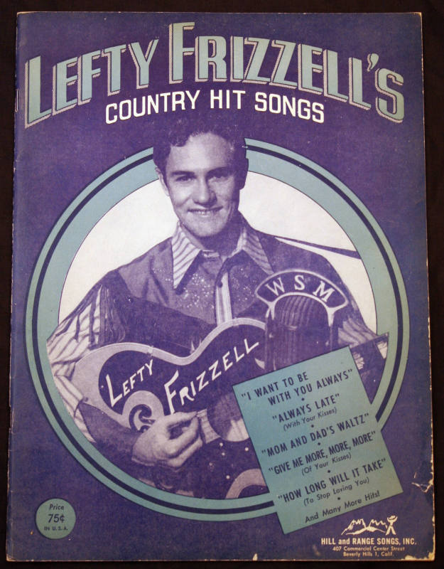 Lefty Frizzell sheet music