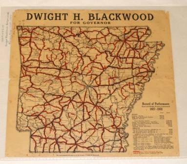 Dwight Blackwood Governor primary map