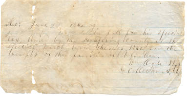 Civil War document