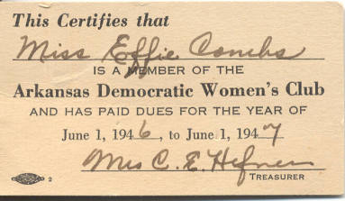 AR Democratic Women's Club membership