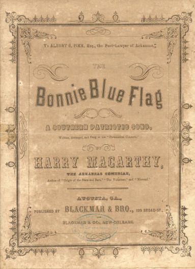 sheet music - "Bonnie Blue Flag"