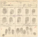 fingerprint card & arrest record for President Green