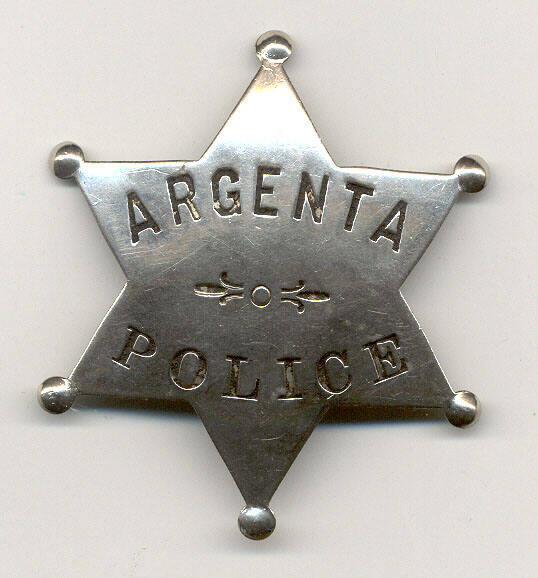 Argenta Police Badge