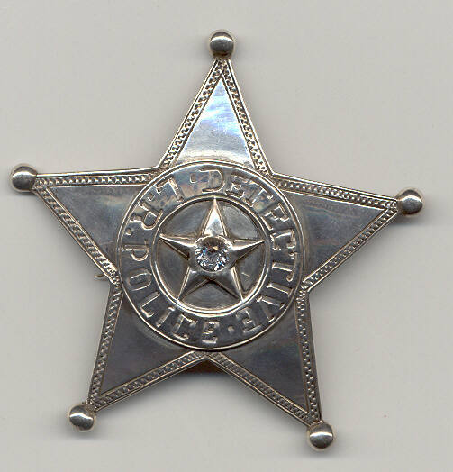 Little Rock Police Detective badge