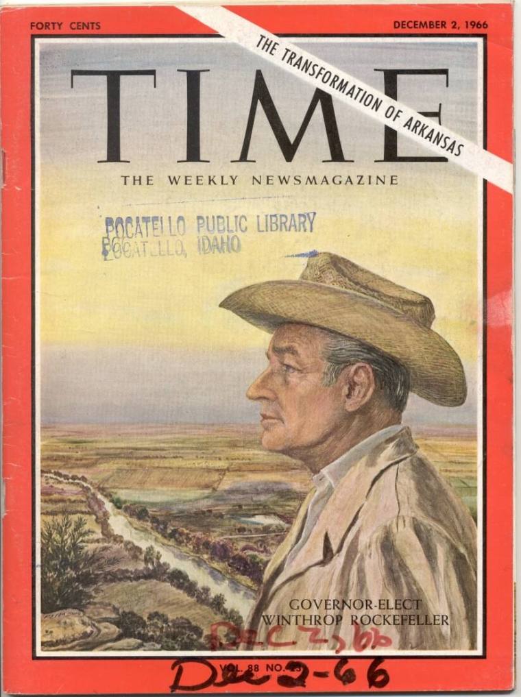 Magazine, "Time"  - Governor-Elect Winthrop Rockefeller