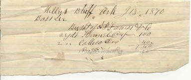 Coulter supply receipt