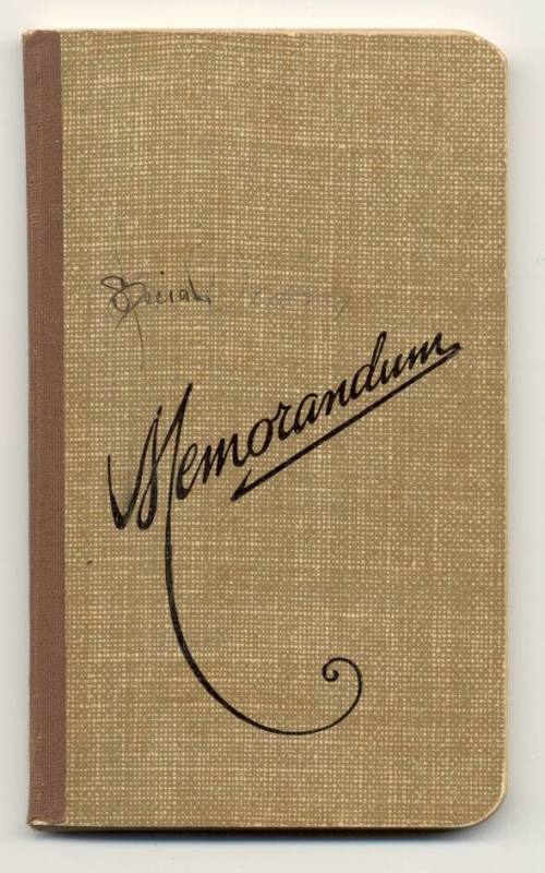 James O'Brien Memorandum book