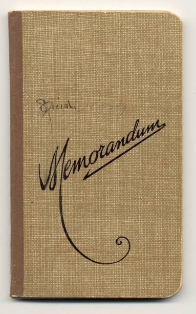 James O'Brien Memorandum book