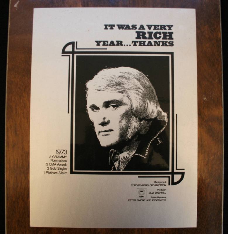 Charlie Rich plaque