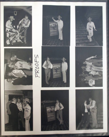 Claude King photo proof sheet