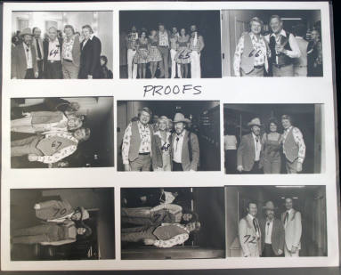 Claude King photo proof sheet