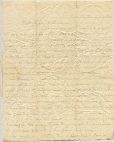 letter from R.E. Hearn to Sue A. Horn