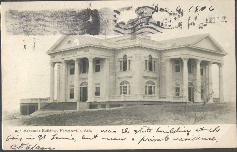 postcard of Arkansas Building