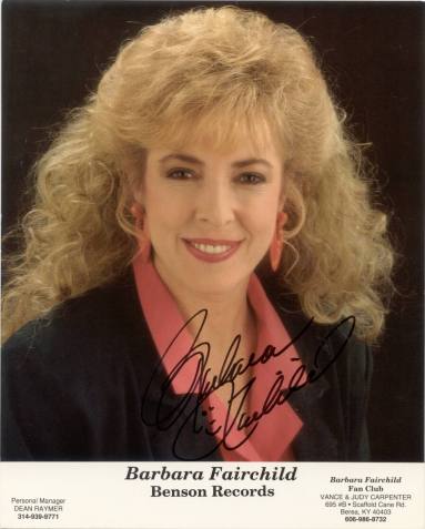 autographed Barbara Fairchild photo