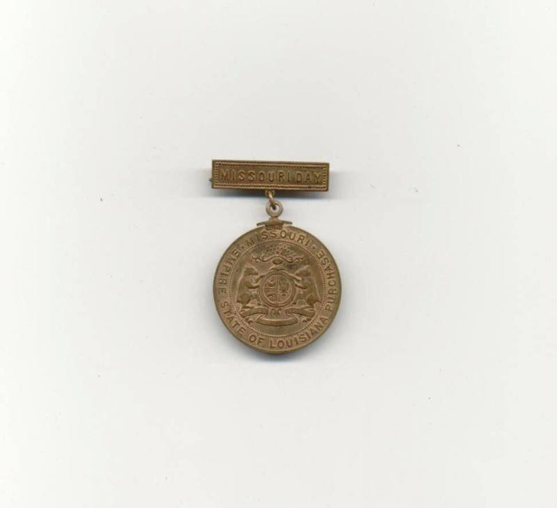 1904 World's Fair brass medal