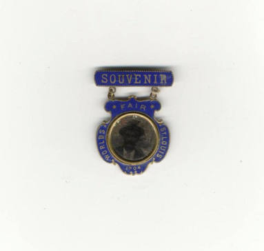 1904 World's Fair visitor's badge