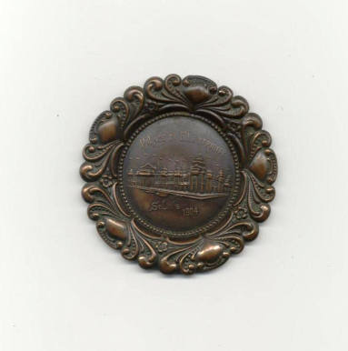 1904 World's Fair pin tray - Electricity Bldg