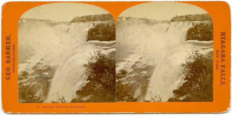 Stereoview of Niagara Falls, American side