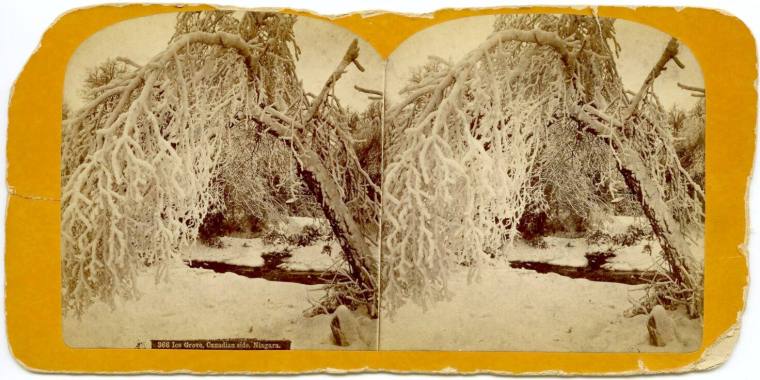 Stereoview of Ice Grove, Niagara Falls, Canadian side