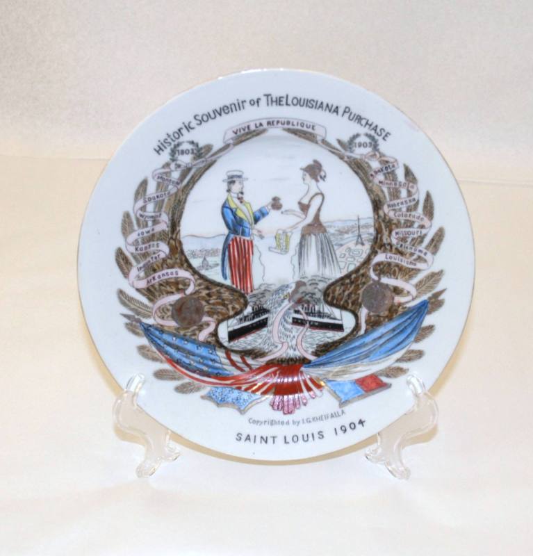 1904 World's Fair plate