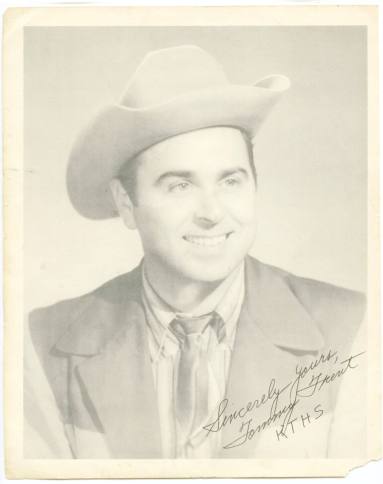 Autographed photo of Tommy Trent.