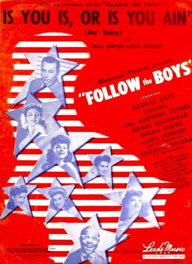 Cover is red with pictures of various artists and actors in blue tinted stars.  The title is ac ...