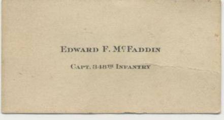 McFadden name cards