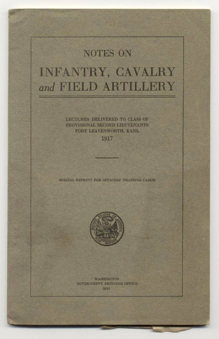 Book - "Notes on Inf., Cav., Field Artill."